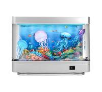 Uqezagpa Lampe LED en forme de méduse artificielle pour décoration d'intérieur, chambre à coucher, bureau, aquarium