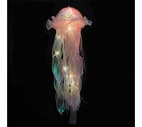 Uqezagpa Lampe méduse à suspendre pour chambre d'enfant - Veilleuse sous la mer colorée - Décoration de fête - Décorations de remise de diplôme