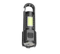Uqezagpa Lampes de poche compactes résistantes à l'eau rechargeables multifonctions pour le camping, la randonnée, la luminosité réglable en plein air