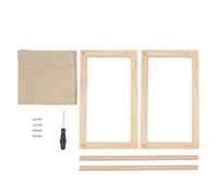 Uqezagpa Lit hamac amovible pour animal domestique, meubles surélevés pour chatons, structure en bois, lit pour chien, nid surélevé
