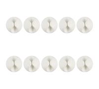Uqezagpa Lot de 10 clips adhésifs pour câbles et accessoires de charge pour cordon d'alimentation et accessoires de charge pour un usage domestique