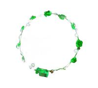 Uqezagpa Lot de 10 couronnes de fleurs scintillantes à LED - Accessoire pour événement spécial et