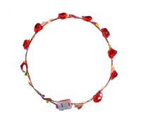 Uqezagpa Lot de 10 couronnes de fleurs scintillantes à LED - Accessoire pour événement spécial et