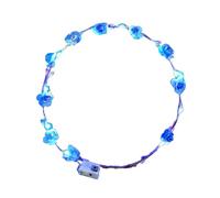 Uqezagpa Lot de 10 couronnes de fleurs scintillantes à LED - Accessoire pour événement spécial et