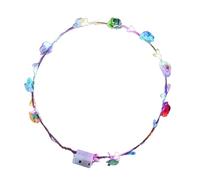 Uqezagpa Lot de 10 couronnes de fleurs scintillantes à LED - Accessoire pour événement spécial et