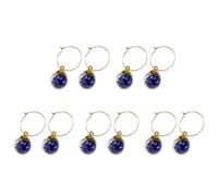 Uqezagpa Lot de 10 marqueurs de verre à vin avec anneaux pour boisson, champagnes, dégustation, fête, décoration de fête, marqueurs de boisson, taille unique, Comme décrit, Comme décrit.