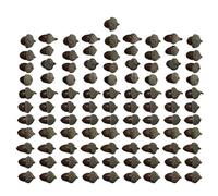 Uqezagpa Lot de 100 écrous multi-usages pour bijoux et ornements uniques faits à la main - Accessoires élégants pour couronne - Décoration de festival - Arrangements floraux, taille unique, Comme
