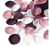 Uqezagpa Lot de 2 000 pétales de rose réalistes en soie synthétique pour mariage, arrangements floraux, fêtes prénatales, décoration de fête, tissu réaliste rose en vrac