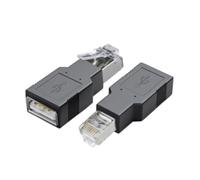 Uqezagpa Lot de 2 adaptateurs USB vers RJ45 Ethernet USB femelle vers RJ45 mâle pour routeurs d'ordinateur portable 100 Mbps stable