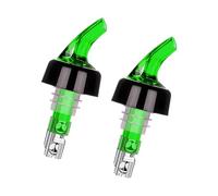 Uqezagpa Lot de 2 distributeurs de vin de 45 ml en métal avec perles en métal pour verser divers liquides et principalement des bouteilles de vin avec bec verseur à bille en acier