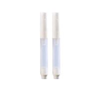 Uqezagpa Lot de 2 marqueurs de peinture vides rechargeables à tête ronde jaune de 5 mm pour aquarelle roche