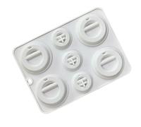 Uqezagpa Lot de 2 moules de cuisson polyvalents en silicone pour cupcakes, mousses souples, moules à gâteaux, desserts, ustensiles de cuisson, moules de cuisson décoratifs