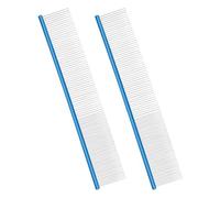 Uqezagpa Lot de 2 peignes pratiques pour animaux de compagnie, chats, chiens, poils de chiens, élimine les nœuds, massages et perte de poils