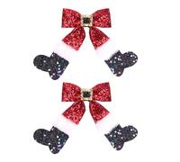 Uqezagpa Lot de 2 pinces à cheveux multifonction pour cheveux avec nœud papillon de Noël
