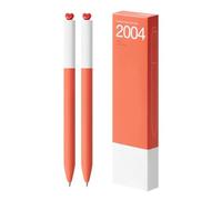 Uqezagpa Lot de 2 stylos à encre gel de 0,5 mm avec inscription « First Love Heart » - Stylos esthétiques - Écriture lisse - Encre gel pour journal intime