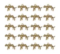 Uqezagpa Lot de 20 pendentifs léopard en métal pour création de bijoux polyvalents en forme d'animal Boucles d'oreilles Charme Collier Accessoires Bijoux, One Size, Comme décrit, Comme décrit.
