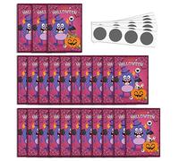 Uqezagpa Lot de 24 cartes à gratter pour Halloween, 3 gagnants, 21 perdants, jeux amusants et interactifs