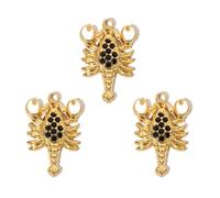 Uqezagpa Lot de 3 pendentifs animaux pour fabrication de bijoux - Accessoire de mode pour fabrication de bijoux uniques et accessoires d'artisanat - Fournitures d'artisanat, taille unique, Comme