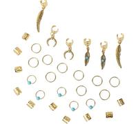 Uqezagpa Lot de 31 dreadlocks pour décoration printanière - Accessoire de cheveux tendance pour les fêtes, les festivals et les styles de rue