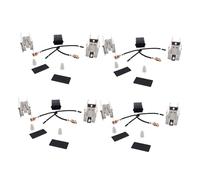 Uqezagpa Lot de 4 brûleurs et récipients pour différents modèles de four pour un remplacement facile et une amélioration du connecteur de cuisinière électrique