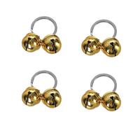 Uqezagpa Lot de 4 colliers de chien tendance avec clochettes en bronze pour animaux de la ferme, taille unique, Comme décrit, Comme décrit.