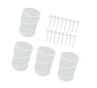 Uqezagpa Lot de 4 couvertures de jardin à installation rapide avec cadre en acier renforcé de 33 cm de diamètre - Protection pour plantes et animaux