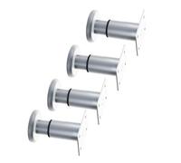 Uqezagpa Lot de 4 pieds de meubles ronds en métal réglables en hauteur pour tiroir, commode, table, canapé, lit