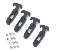 Uqezagpa Lot de 4 serrures en caoutchouc avec poignée en T pour chariot de golf, camion, boîte à outils et couvercle de machines, ensemble de tiroirs étanches