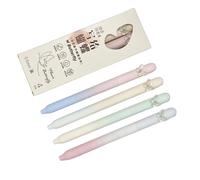 Uqezagpa Lot de 4 stylos à encre gel papillon 0,5 mm à séchage rapide pour écriture fluide et écriture fine