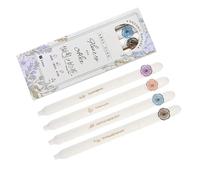 Uqezagpa Lot de 4 stylos à encre gel papillon et fleur 0,5 mm à séchage rapide pour l'école et le bureau