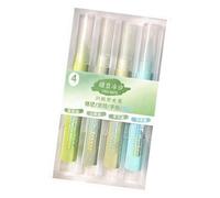 Uqezagpa Lot de 4 surligneurs pailletés de 4 mm de large à pointe ciselée pour dessin, scrapbooking, journal, planificateur, carte
