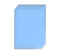 Uqezagpa Lot de 5 blocs d'écriture transparents réutilisables pour étudiants, examens, devoirs, calligraphie