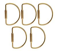 Uqezagpa Lot de 5 porte-clés tendance faits à la main en cuivre pour la fabrication de bijoux et porte-clés