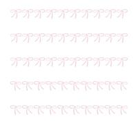 Uqezagpa Lot de 50 étiquettes en verre acrylique avec nœud pour boissons - Idéal pour les fêtes et les événements spéciaux, les enterrements de vie de jeune fille, taille unique, Comme décrit, Comme