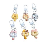 Uqezagpa Lot de 6 adorables chats ornementaux pour téléphone - Accessoire pour jeunes adultes et amateurs de vintage