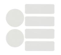 Uqezagpa Lot de 6 patchs adhésifs pour réparation de chaussures - Carré et rond - Prévention rapide des trous de chaussures