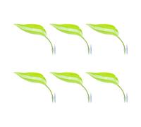 Uqezagpa Lot de 6 plateformes de tortues et grenouilles - Accessoires en forme de feuille - Dragon barbu - Ventouses