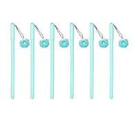 Uqezagpa Lot de 6 stylos à encre gel avec pendentif en forme de dessert, pointe de 1,0 mm, séchage rapide, écriture fluide pour étudiantes, femmes, note, journal, fournitures de bureau, stylos gel
