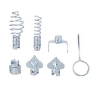 Uqezagpa Lot de 7 têtes de coupe pour nettoyeur de canalisation, convient pour machine de dragage de tuyau, outil de plomberie, pièces de serpent, pipeline