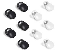 Uqezagpa Lot de 8 ou 10 attaches pour dossards de course à pied, marathons, supports de dossards pour coureurs, supports de numéro de course, aimants de fixation en blanc