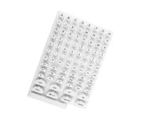 Uqezagpa Lot de 83 housses de clavier surélevées en silicone souple pour taper confortablement les touches autocollantes