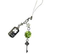 Uqezagpa Luck Clovers Sangle de téléphone avec pendentif multifonction pour porte-clés ou sac, Length 12 Meters, Plastique