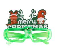 Uqezagpa Lunettes de Nouvel An, lunettes lumineuses de Noël, accessoires photo pour adolescents et adultes, réveillon du Nouvel An, fournitures de fête de Noël en vrac