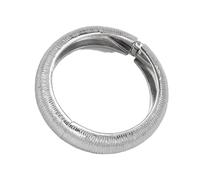 Uqezagpa Luxueuse manchette large rayée avec perles métalliques en forme de gouttelettes - Design ouvert pour un usage quotidien - Manchette unique en perles de larme, taille unique, Comme décrit