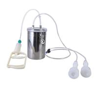 Uqezagpa Machine à traire manuelle en acier inoxydable - Opérations simples - Dispositif de traite pour équipement agricole de production de lait à petite échelle