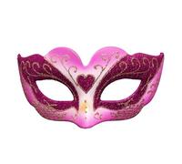 Uqezagpa Masque de carnaval classique vénitien à paillettes brillantes pour enfants filles Demi-visage Mascarade pour fêtes costumées événements filles mascarade