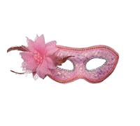 Uqezagpa Masque vénitien de Mardi Gras Demi Visage Demi-Visage Costume Halloween pour Carnaval, Bal Mascarades pour Femme et Homme