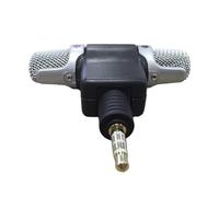 Uqezagpa Micro d'enregistrement à double canal Jacob 3,5 mm pour PC, structure sonore, smartphone, réunions, salles de ition MD, compatible Micr