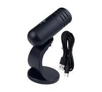 Uqezagpa Microphone USB compact avec prise de son omnidirectionnelle et montage flexible pour gamers, streamers, créateur de contenu, ESports USB Micr