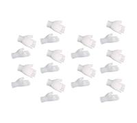 Uqezagpa Mitaines en coton absorbant pour garder les mains sèches pendant les activités intenses comme les entraînements de gym et le cyclisme Gants de protection en coton sans doigts